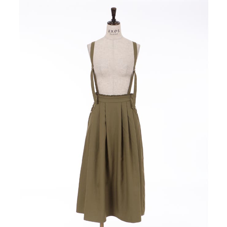 サス付きタックスカート[品番：IGAW0001773]｜axes femme