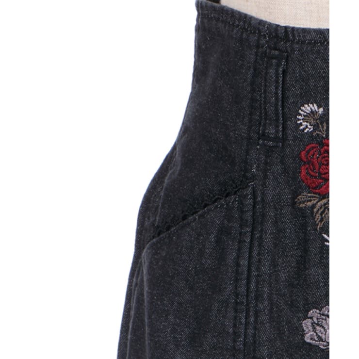 新品タグ付き⭐︎アンコキーヌ⭐︎選べる丈デニムマーメイドスカート⭐︎ブラック⭐︎3L SOMETHING デニパンミニスカート|SOMETHING|サムシング