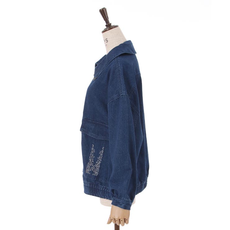 オーバーシルエットデニムJK[品番：IGAW0003438]｜axes femme 