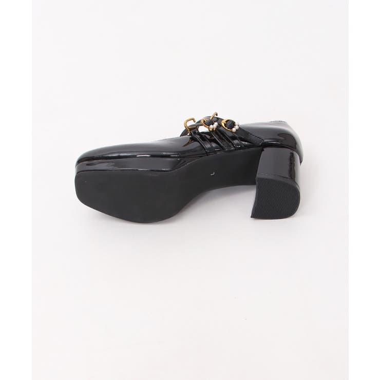新品未使用タグ付　アクシーズファム　ダブルストラップパンプス　ワイン　Mサイズ ダブルストラップパンプス[品番：IGAW0003822]｜axes femme