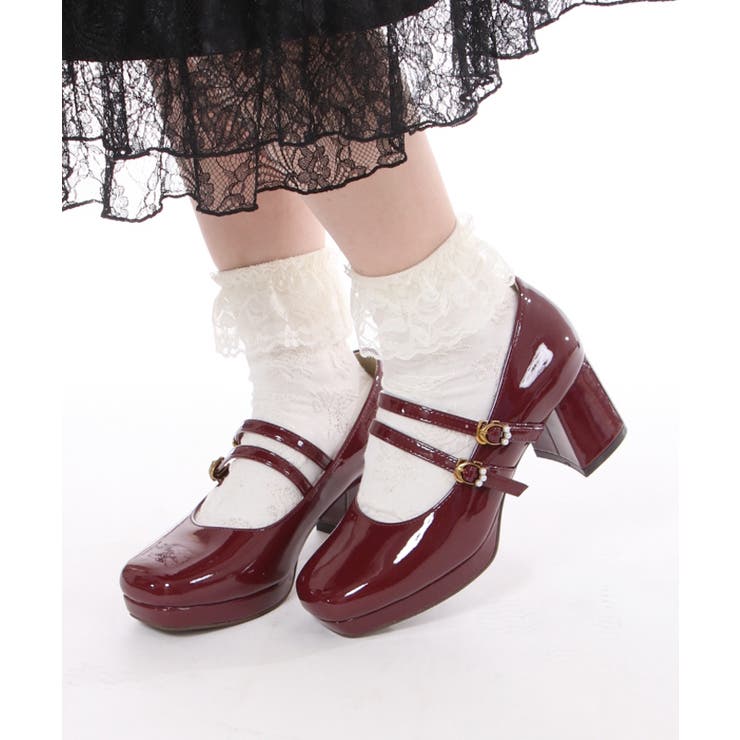 ダブルストラップパンプス[品番：IGAW0003822]｜axes femme