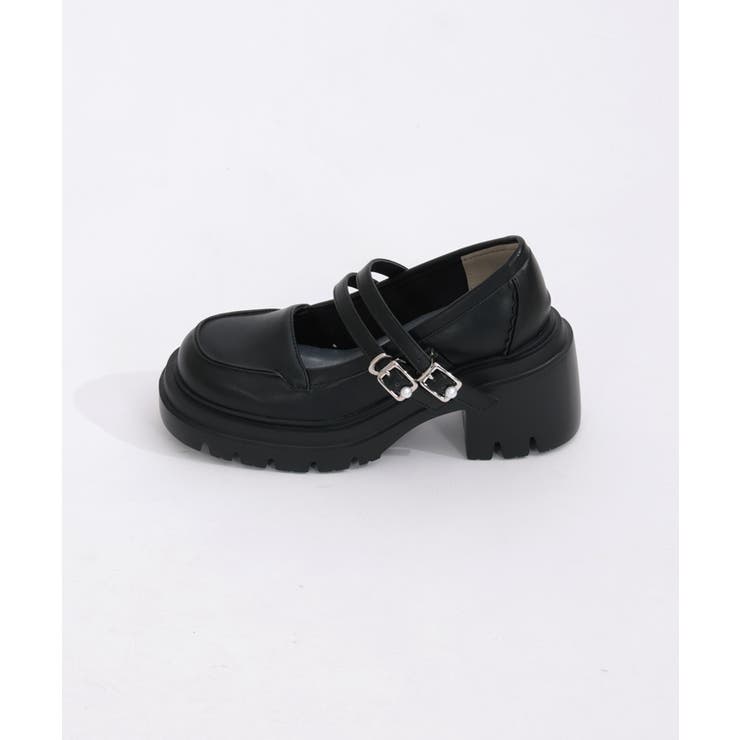 2連ストラップ厚底シューズ[品番：IGAW0004763]｜axes femme