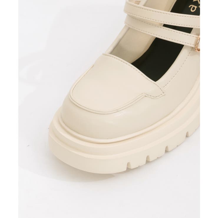 2連ストラップ厚底シューズ[品番：IGAW0004763]｜axes femme