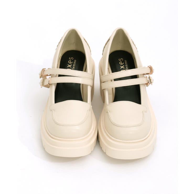 ダブルストラップパンプス[品番：IGAW0003822]｜axes femme