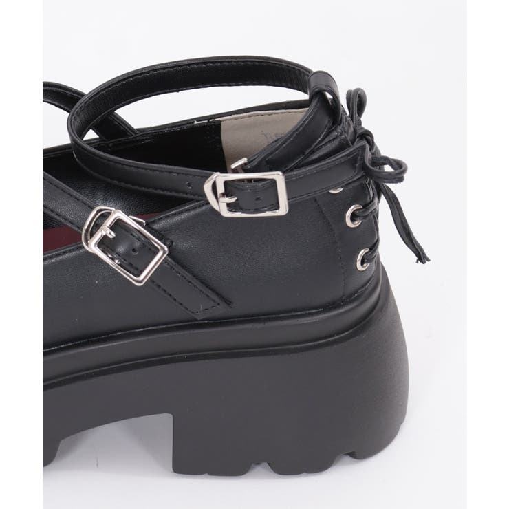 axes femme 厚底クロスストラップシューズ Amazon | [アクシーズファム] 厚底クロスストラップシューズ