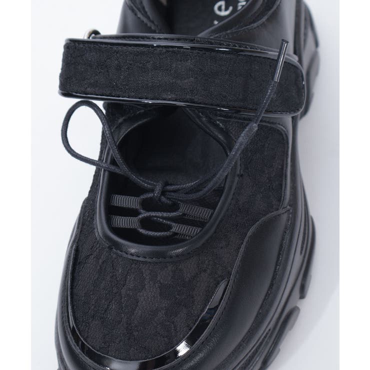 レース使いオープンスニーカー | axes femme | 詳細画像11 