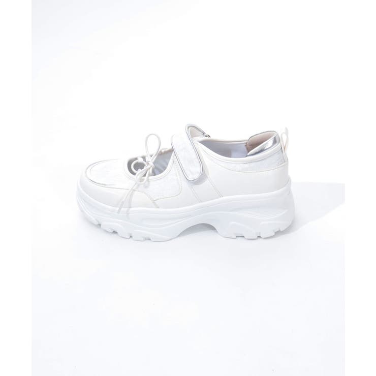 レース使いオープンスニーカー | axes femme | 詳細画像2 