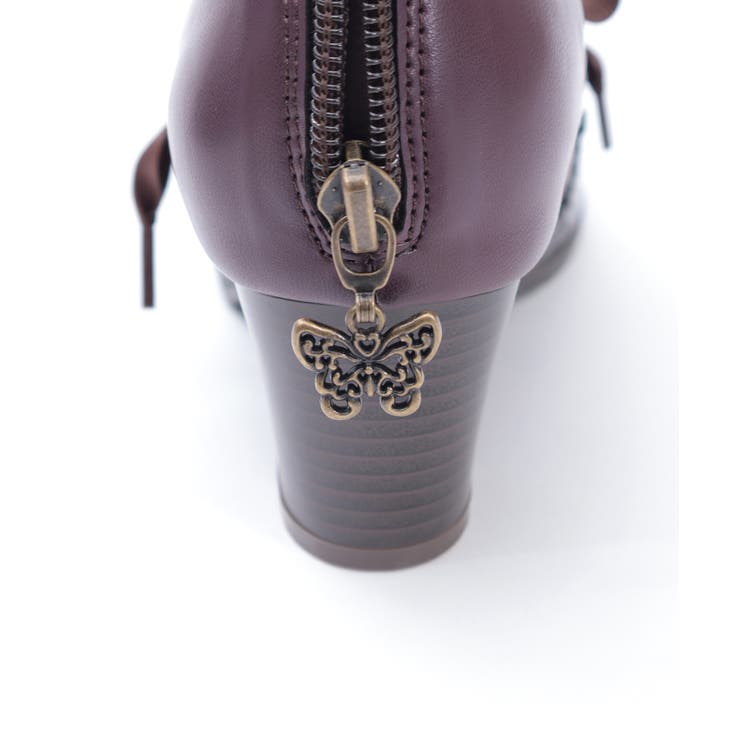 配色カット甲あきパンプス | axes femme | 詳細画像18 