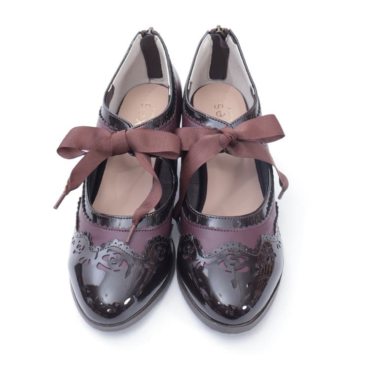 配色カット甲あきパンプス | axes femme | 詳細画像21 