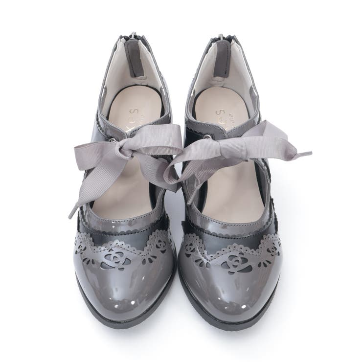 配色カット甲あきパンプス | axes femme | 詳細画像28 