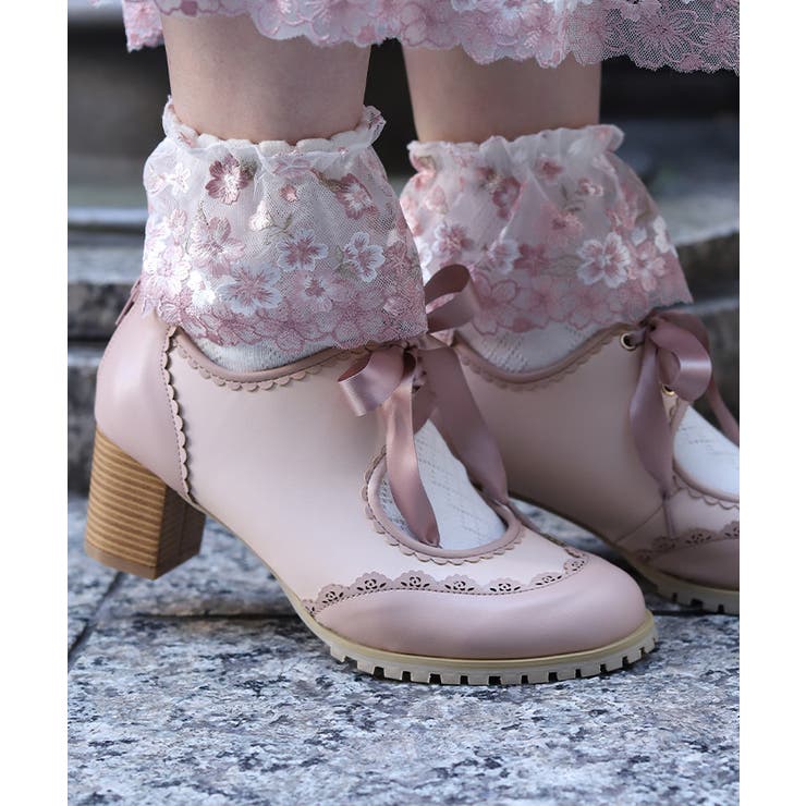 甲あき配色ブーティー | axes femme | 詳細画像2 