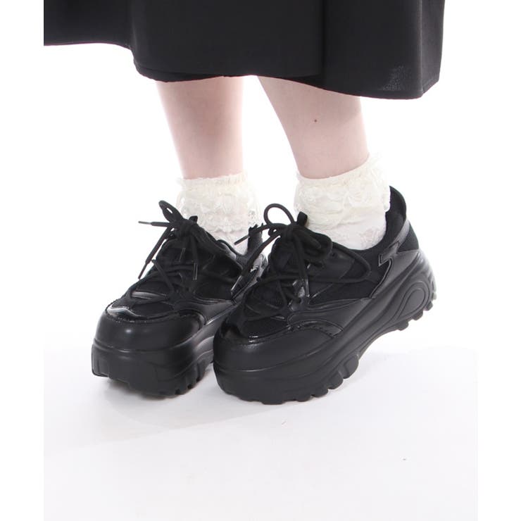 切替え厚底スニーカー[品番：IGAW0003833]｜axes femme（アクシーズ 