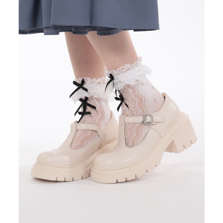 T字ストラップシューズ[品番：IGAW0004622]｜axes femme