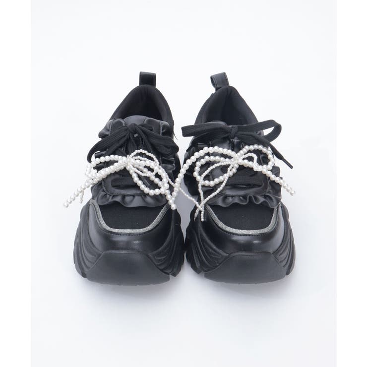 パールチャーム付きスニーカー[品番：IGAW0006735]｜axes femme