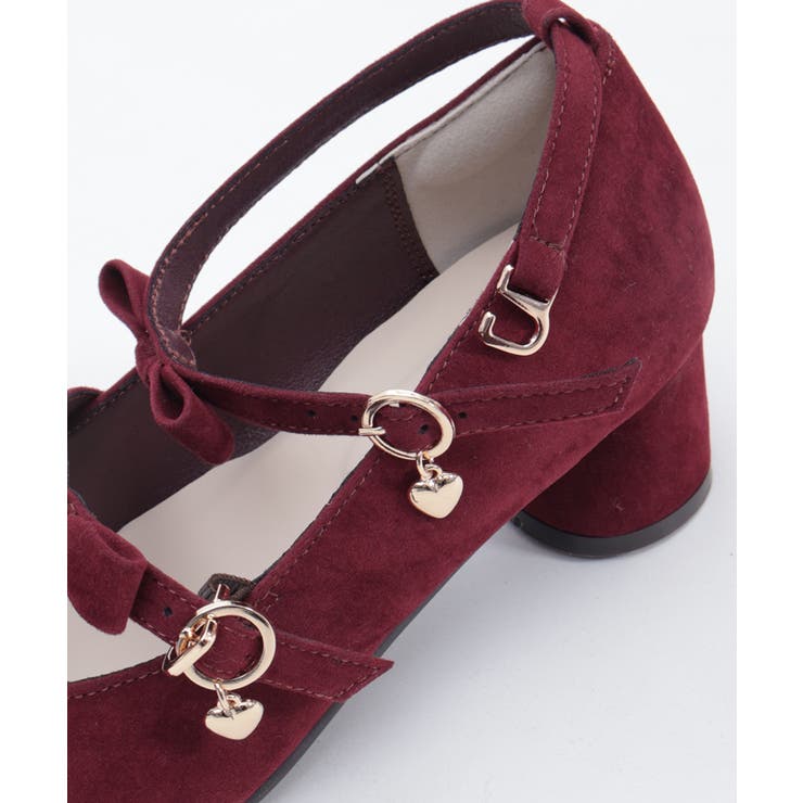 スクエアトゥ連リボンパンプス[品番：IGAW0006793]｜axes femme