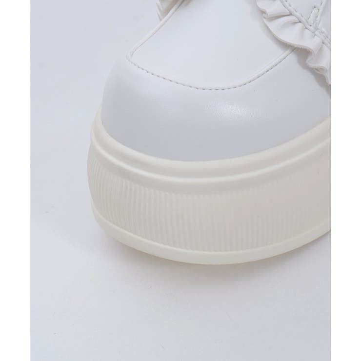 リボン付き合皮厚底スニーカー | axes femme | 詳細画像10 