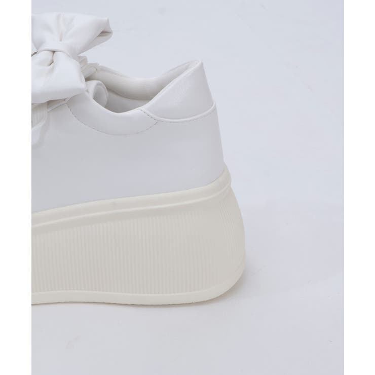 リボン付き合皮厚底スニーカー | axes femme | 詳細画像11 