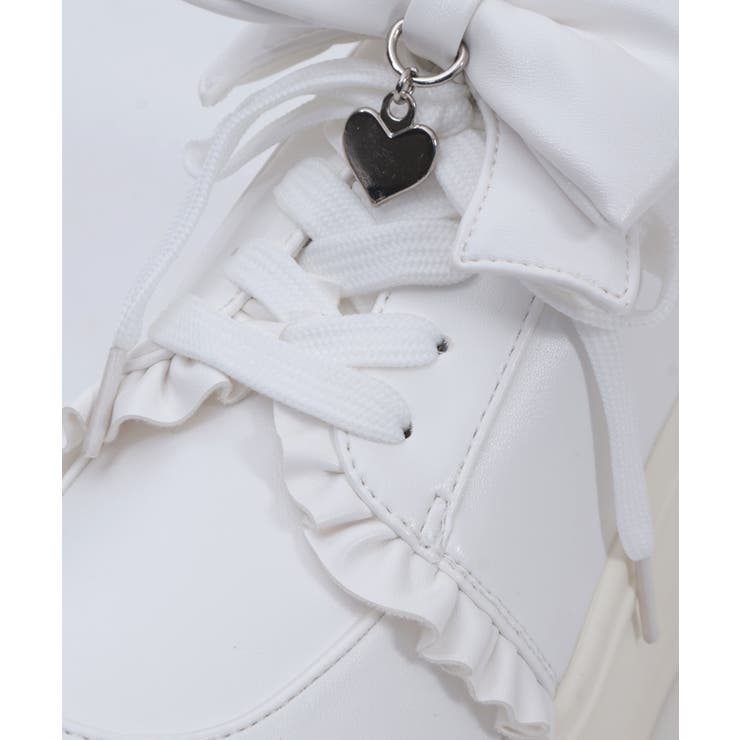 リボン付き合皮厚底スニーカー | axes femme | 詳細画像12 