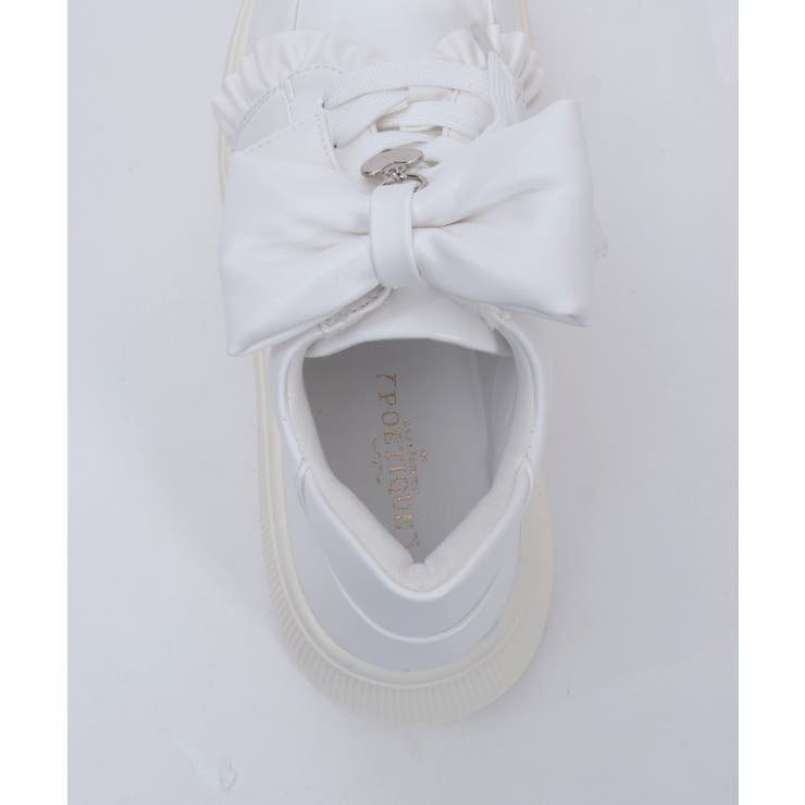 リボン付き合皮厚底スニーカー | axes femme | 詳細画像15 