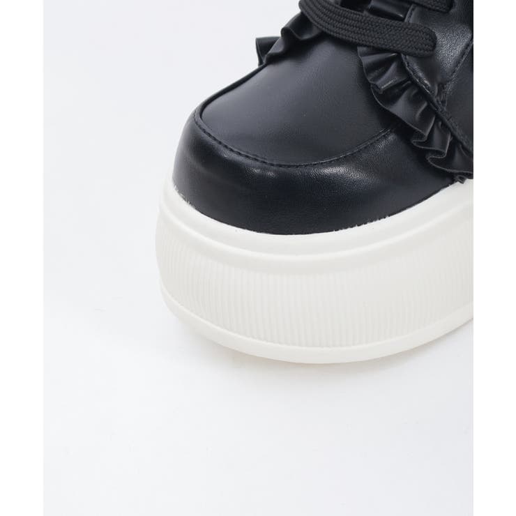 リボン付き合皮厚底スニーカー | axes femme | 詳細画像22 