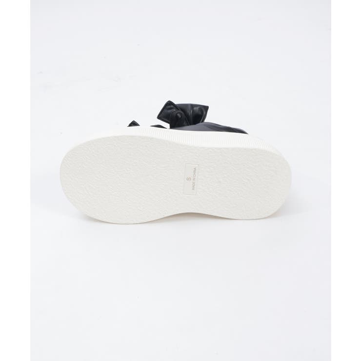 リボン付き合皮厚底スニーカー | axes femme | 詳細画像26 