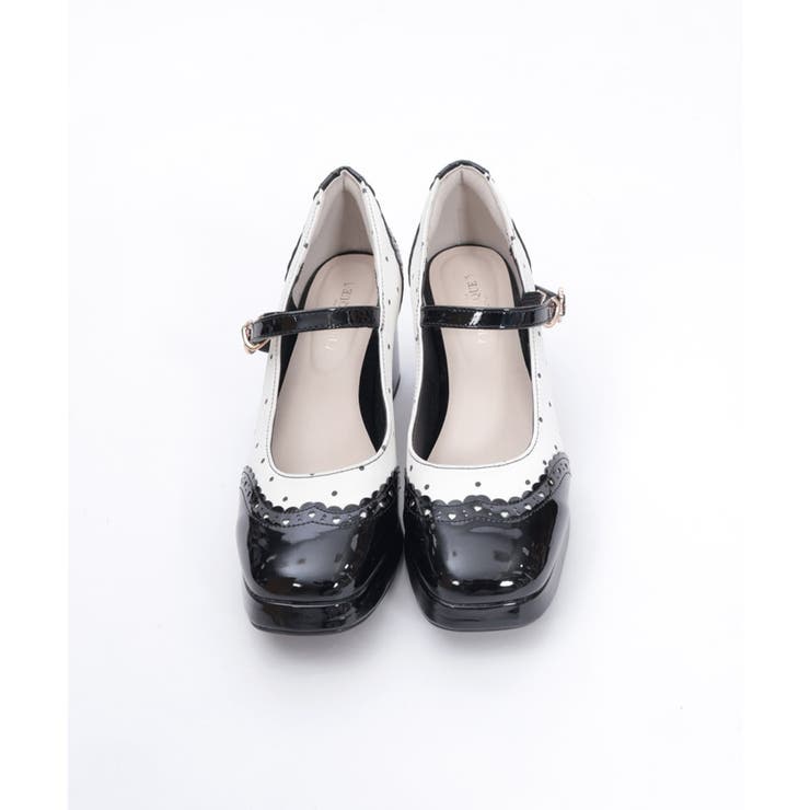 柄切替カッティングパンプス | axes femme | 詳細画像10 