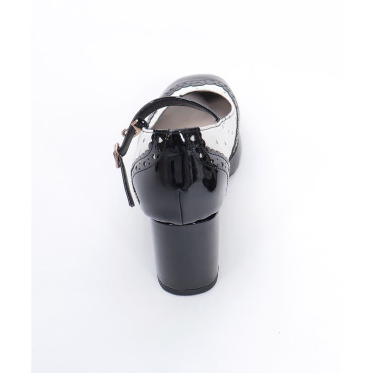 柄切替カッティングパンプス | axes femme | 詳細画像4 