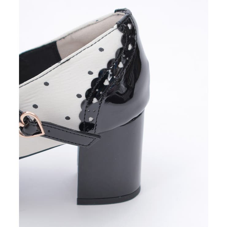 柄切替カッティングパンプス | axes femme | 詳細画像6 