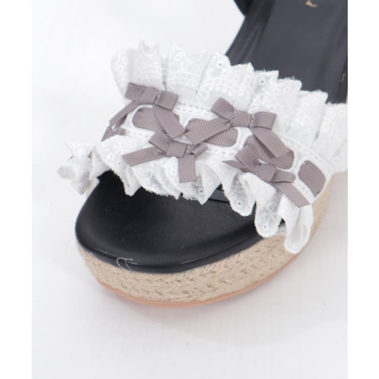 コットンレース厚底サンダル | axes femme | 詳細画像8 