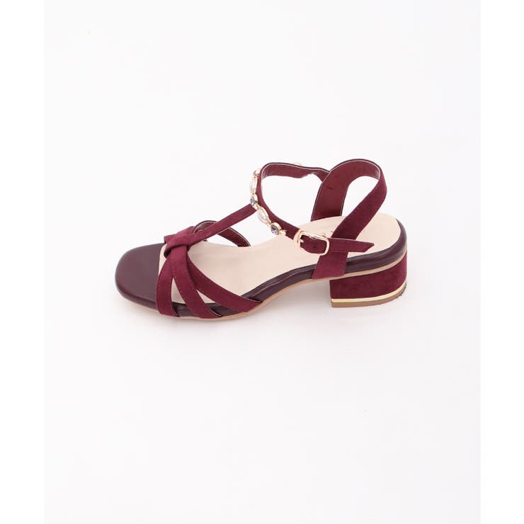 ビジューストラップサンダル[品番：IGAW0003627]｜axes femme