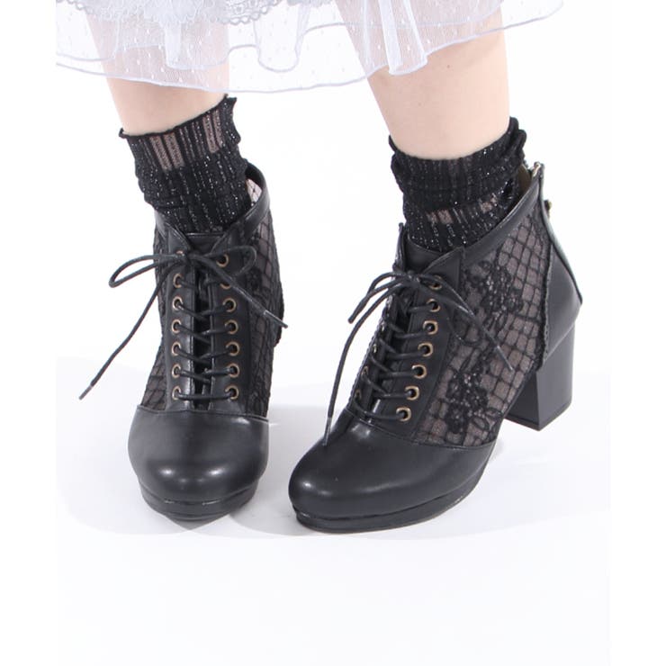 チュールレースアップブーツ[品番：IGAW0002997]｜axes  femme（アクシーズファム）のレディースファッション通販｜SHOPLIST（ショップリスト）