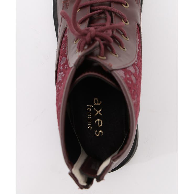 レースアップミドルブーツ[品番：IGAW0004003]｜axes femme
