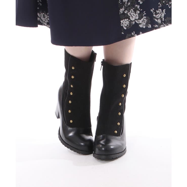 連ボタン配色ブーツ[品番：IGAW0004168]｜axes femme（アクシーズ