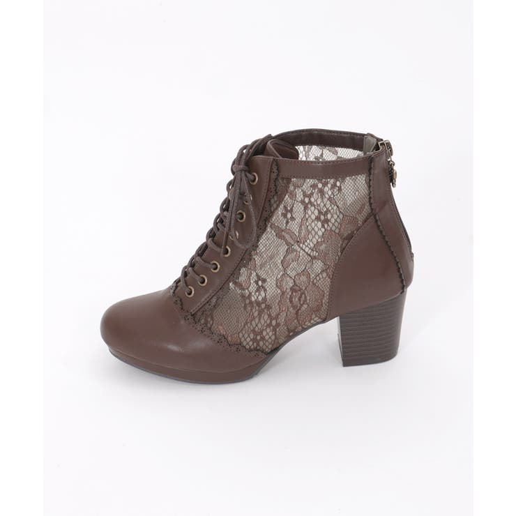 チュールレースアップブーツ[品番：IGAW0005169]｜axes femme
