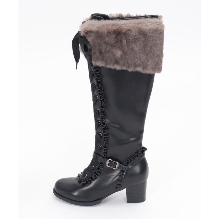 レースアップロングブーツ[品番：IGAW0005416]｜axes femme