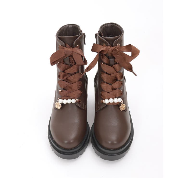 パールチャーム付ミドルブーツ[品番：IGAW0005737]｜axes femme