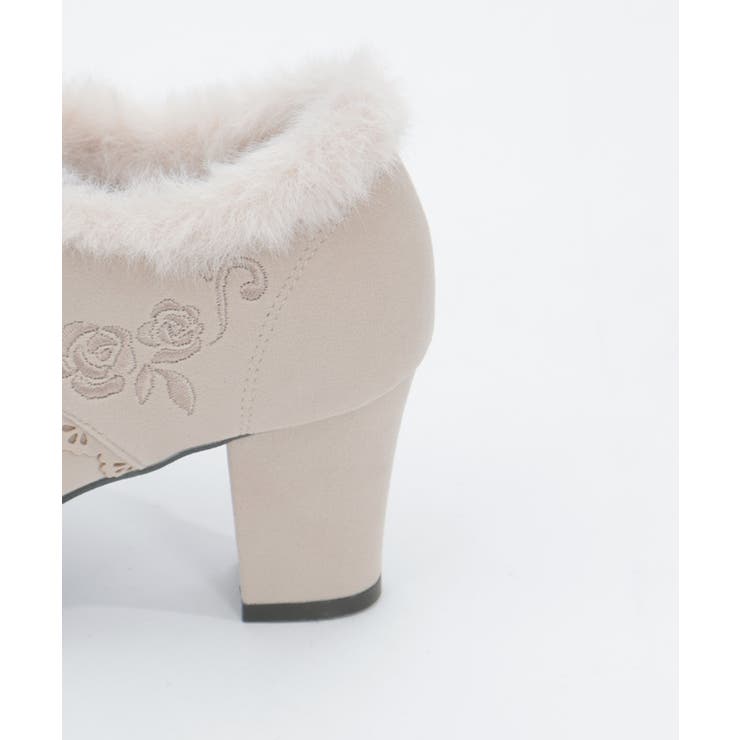 刺繍入り配色ファーブーティー | axes femme | 詳細画像13 