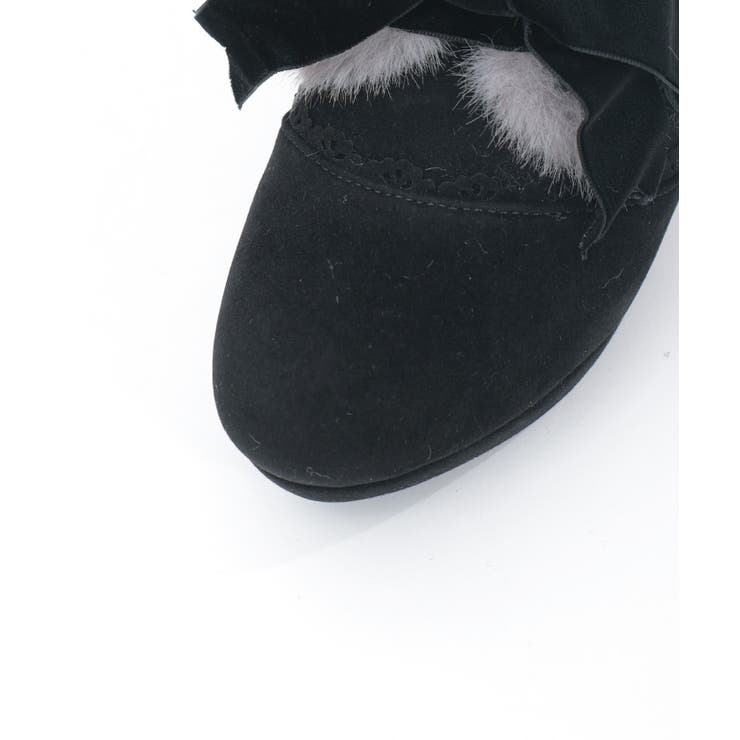 刺繍入り配色ファーブーティー | axes femme | 詳細画像19 