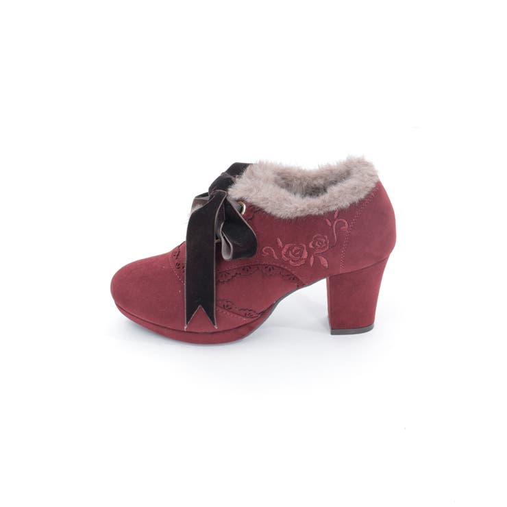 刺繍入り配色ファーブーティー | axes femme | 詳細画像2 