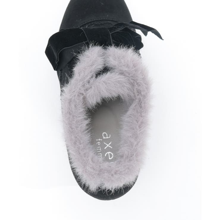 刺繍入り配色ファーブーティー | axes femme | 詳細画像22 