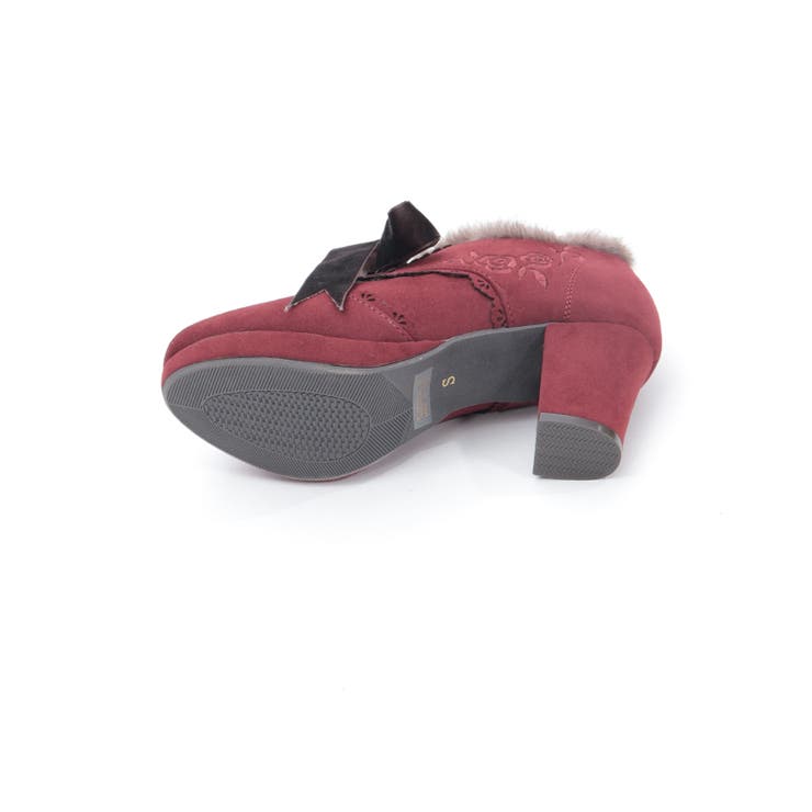 刺繍入り配色ファーブーティー | axes femme | 詳細画像8 