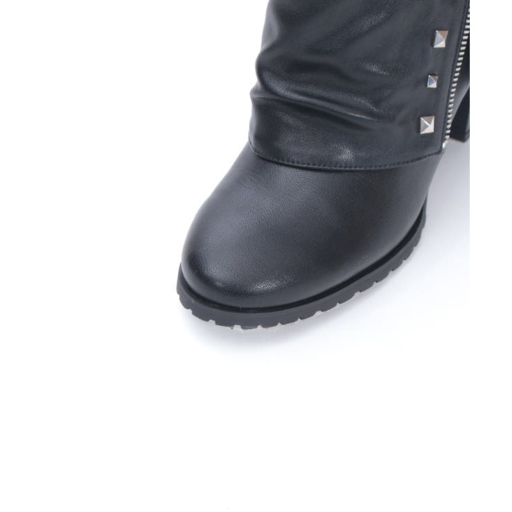 スタッズ付カバーロングブーツ | axes femme | 詳細画像4 