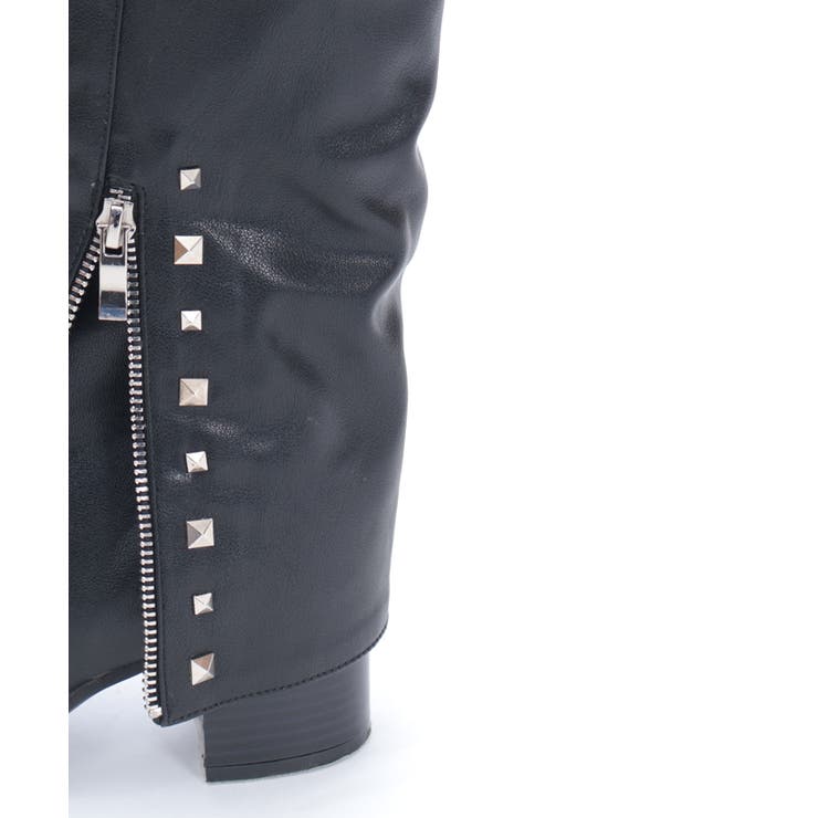 スタッズ付カバーロングブーツ | axes femme | 詳細画像5 
