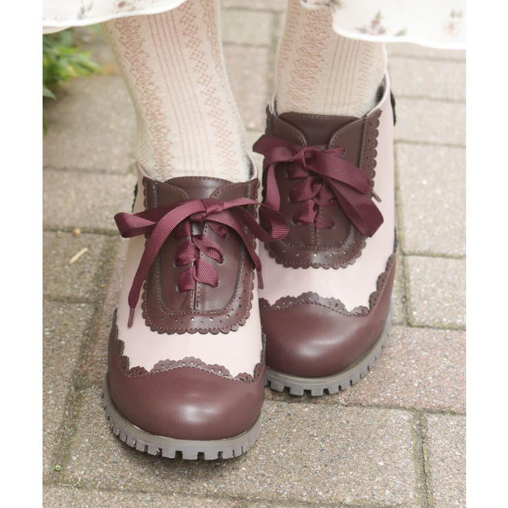 ワイン | フリルスカラップブーティー | axes femme