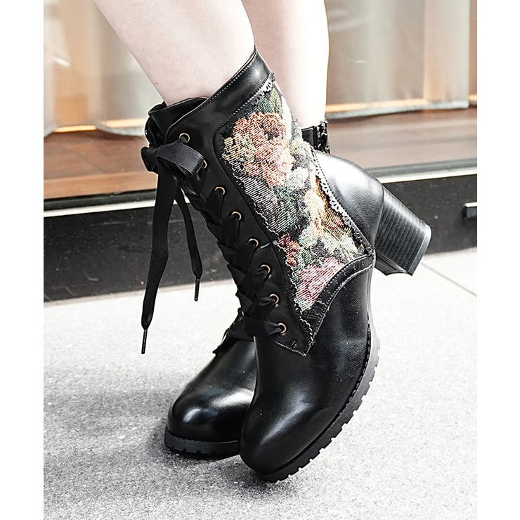 Ｂ | クラシカルレースアップブーツ | axes femme