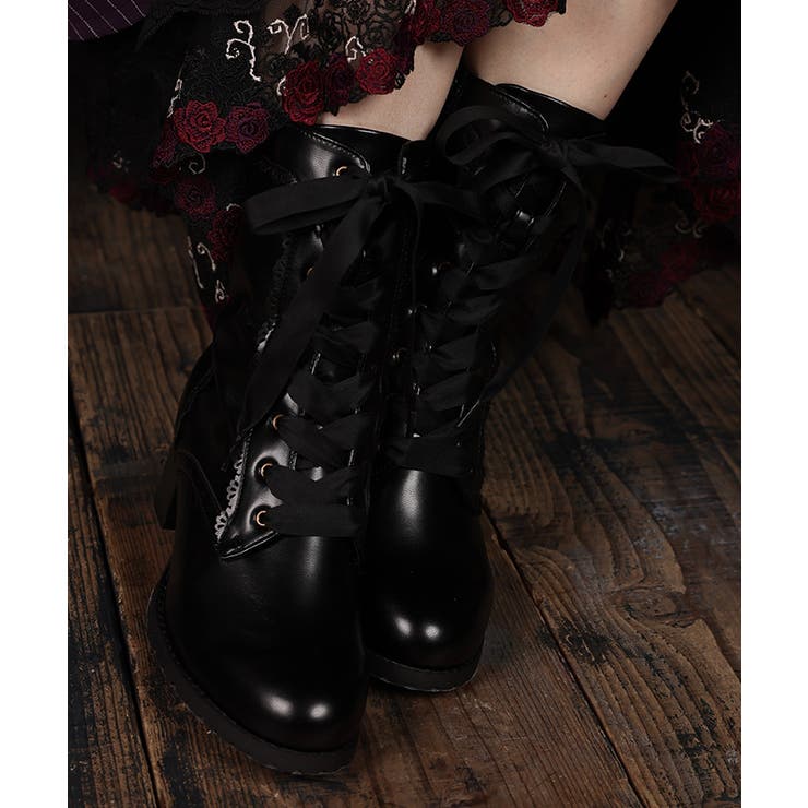 Ｄ | クラシカルレースアップブーツ | axes femme
