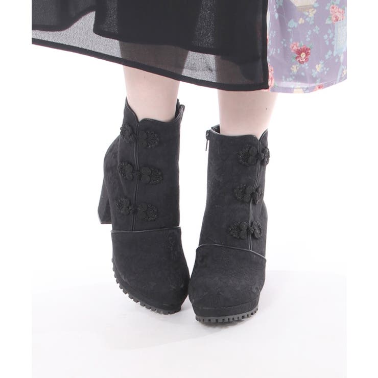 ジャガードチャイナブーツ[品番：IGAW0003812]｜axes femme