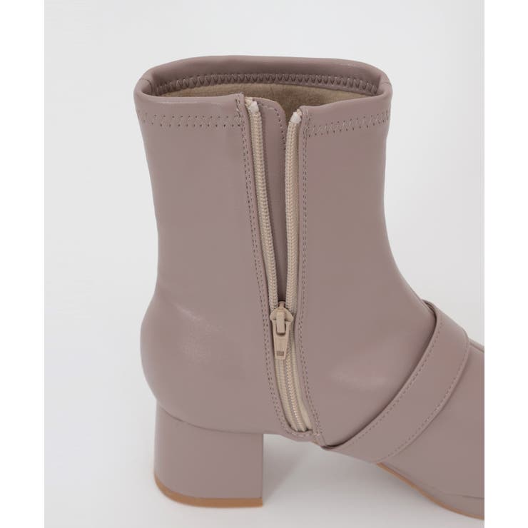 パールバックル付ミドルブーツ[品番：IGAW0004299]｜axes femme