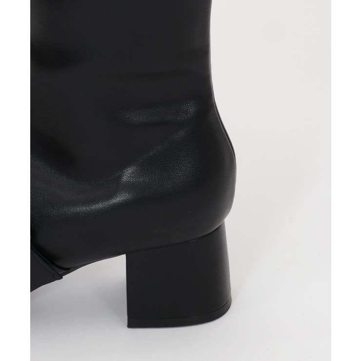 パールバックル付ミドルブーツ[品番：IGAW0004299]｜axes femme