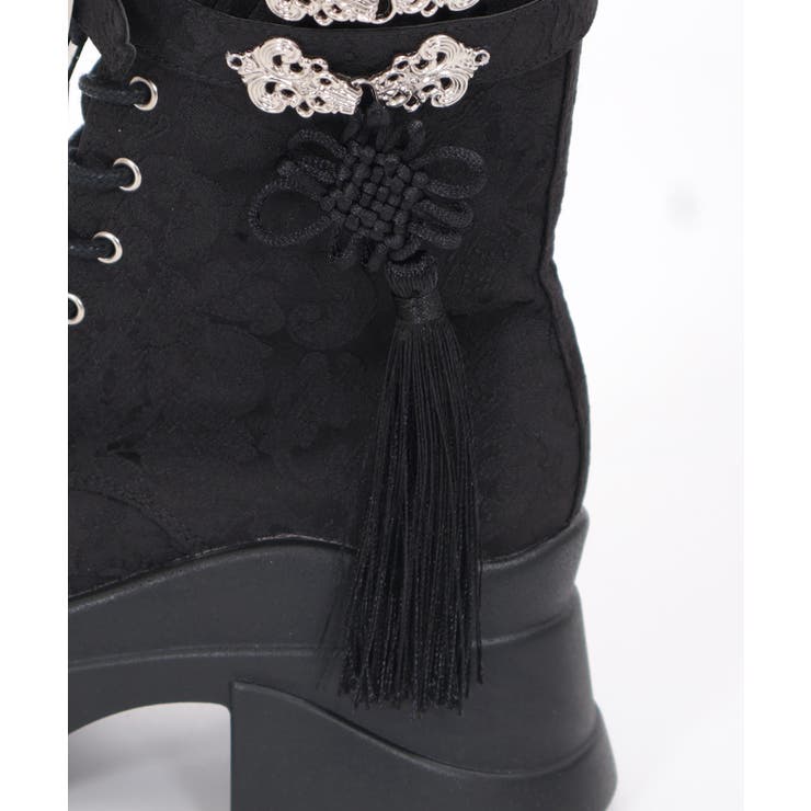 新品 axes femme POETIQUE チャイナ釦タンクソールブーツ チャイナ釦タンクソールブーツ｜アクシーズファムの通販｜&mall